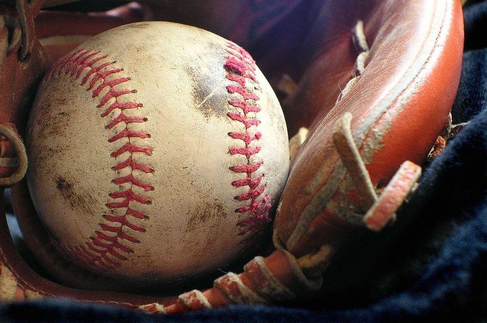 Baseball and glove